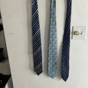 3 Men's Ties Blue colors 1 Arrow, 1 Stafford, 1 George